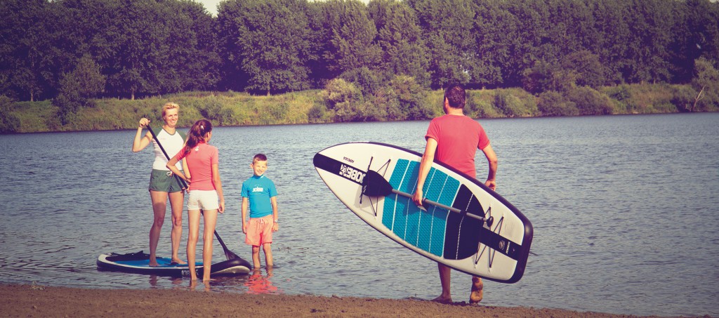 JOBE Stand Up Paddle Board Family Paddling