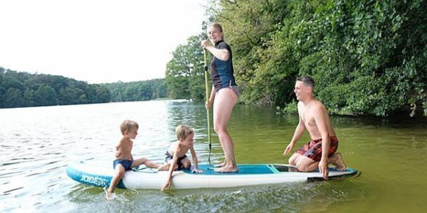 SUP Kindergeburtstag Schlachtensee-Stand-Up-Paddling-Stehpaddler-04