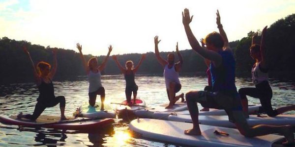 SUP Yoga Schlachtensee-Stand-Up-Paddling-Stehpaddler-02