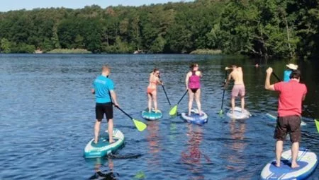 SUP Gruppenbuchung Schlachtensee-Stand-Up-Paddling-Stehpaddler-01