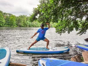 Stand Up Paddling Berlin Schlachtensee zur halben Stunde