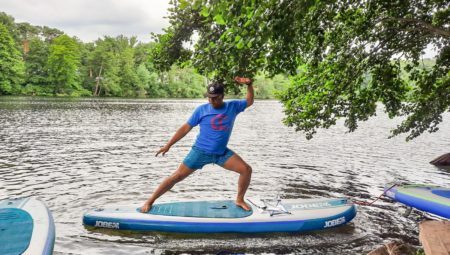 Stand Up Paddling Berlin Schlachtensee zur halben Stunde