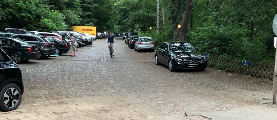 Schlachtensee parken – Fischerhütte Schlachtensee