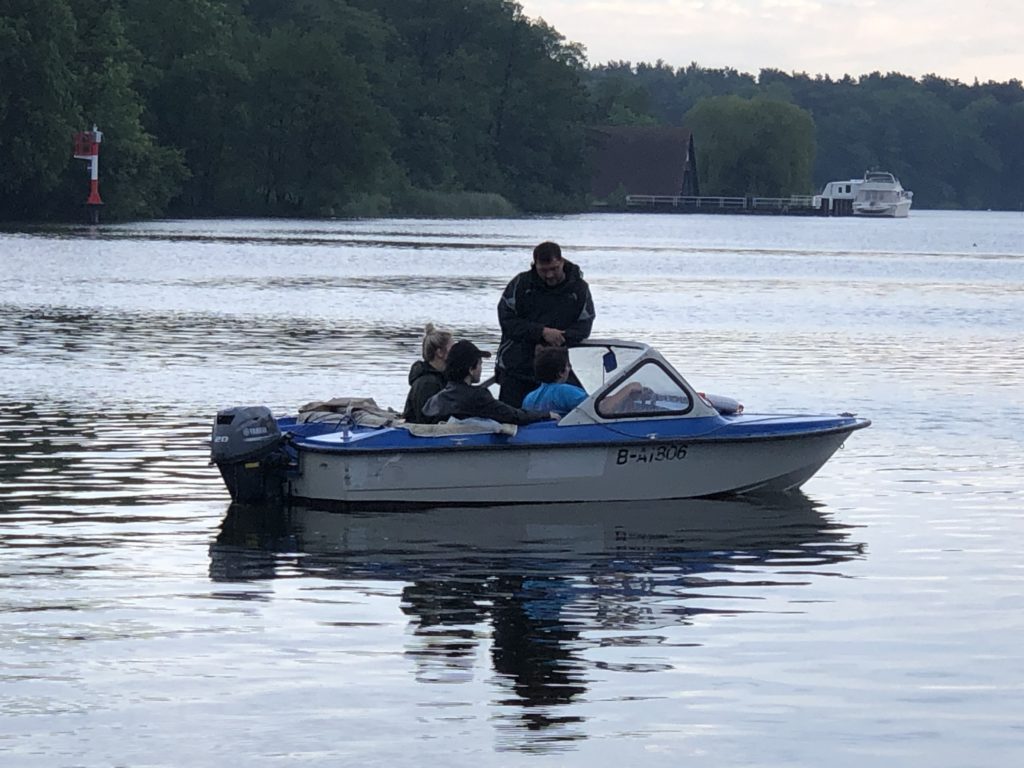 VDWS Rescue Training August 2018 am Wassersportausbildungszentrum der Humboldt Universität Berlin in Schmöckwitz - Wie bediene ich ein Rettungsboot? III