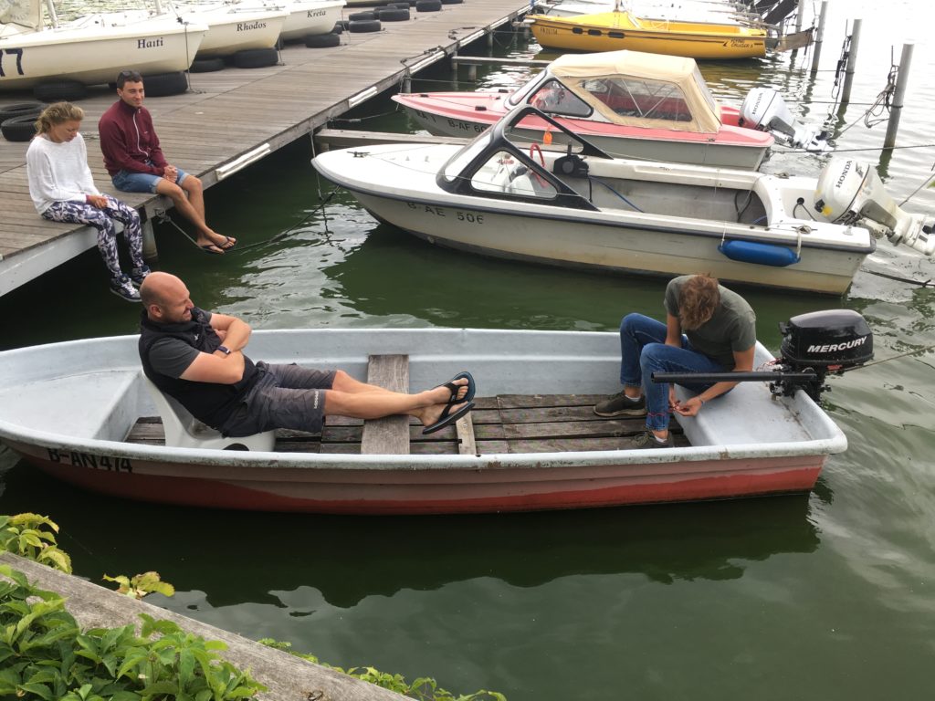 VDWS Rescue Training August 2018 am Wassersportausbildungszentrum der Humboldt Universität Berlin in Schmöckwitz - Wie bediene ich ein Rettungsboot? I