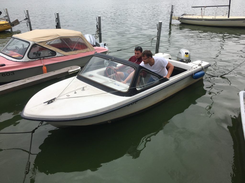 VDWS Rescue Training August 2018 am Wassersportausbildungszentrum der Humboldt Universität Berlin in Schmöckwitz - Wie bediene ich ein Rettungsboot? II