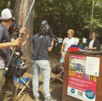 Superstar Christopher beim Stehpaddler SUP Verleih Schlachtensee Making-of